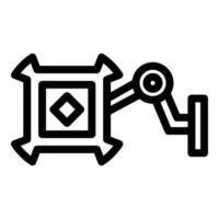 Vesa mount control icon outline vector. Tv wall vector