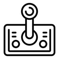 Retro joystick icon outline vector. Game machine vector