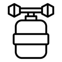 Refilling water tank icon outline vector. Filter system vector