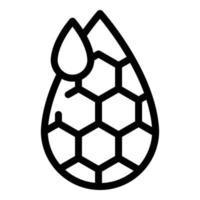 Honey drop icon outline vector. Bee nectar vector