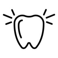 Child tooth health icon outline vector. Baby care vector