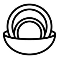Wash dish icon outline vector. Liquid bottle vector