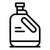 vector de contorno de icono de limpiador. detergente liquido
