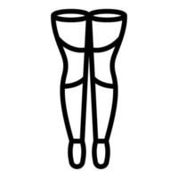 Stockings circulation icon outline vector. Compression stocking vector