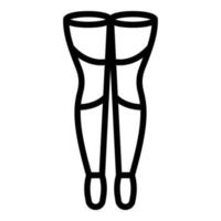 Stockings circulation icon outline vector. Compression stocking vector