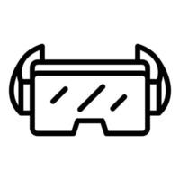 Vr glasses icon outline vector. Store computer vector