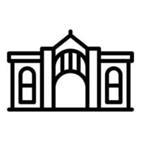 Opera house icon outline vector. City skyline vector