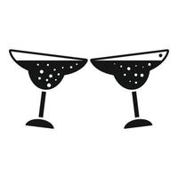 Cocktail drink icon simple vector. Toast party vector