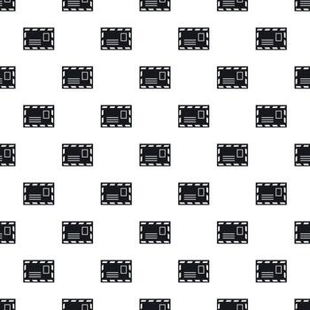 Envelope with stamp pattern, simple style vector