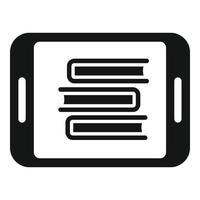 Tablet book icon simple vector. Online people vector