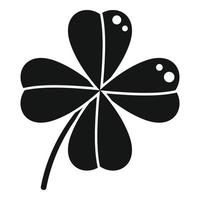 Small clover icon simple vector. Irish luck vector