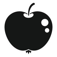 vector simple de icono de manzana fresca. comida dietetica