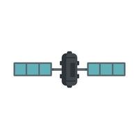 Internet satellite icon flat isolated vector