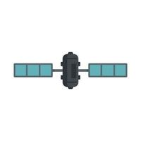 Internet satellite icon flat isolated vector