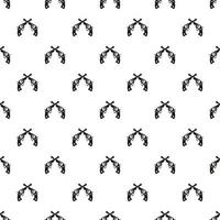 Revolvers pattern, simple style vector