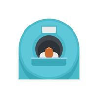 Man resonance imaging diagnostic icon flat isolated vector