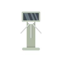 Tripod turnstile icon flat isolated vector