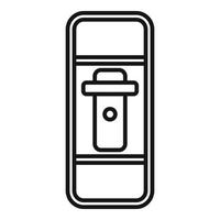 Fuse breaker icon outline vector. Switch panel vector