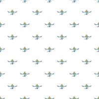 Drone pattern, cartoon style vector