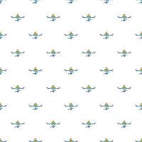 Drone pattern, cartoon style vector