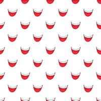 Mouth clown pattern, cartoon style vector