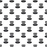 Top hat pattern, simple style vector