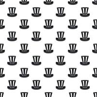 Top hat pattern, simple style vector