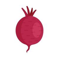 Beet icon flat isolated vector