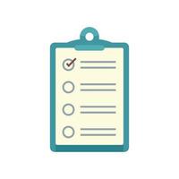 Inventory checkboard icon flat isolated vector