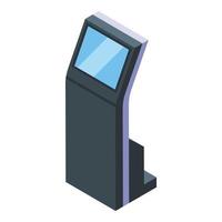 Panel touchscreen icon isometric vector. Hand system vector