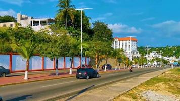 Puerto Escondido Oaxaca Mexico 2022 Beautiful city seascape landscape panorama and view Puerto Escondido Mexico. video