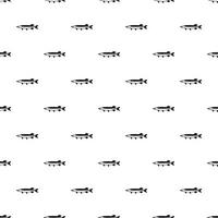 Pike fish pattern, simple style vector