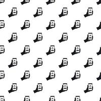 Man taking selfie photo on smartphone pattern vector