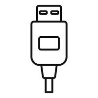 Fix cable icon outline vector. Broken phone vector