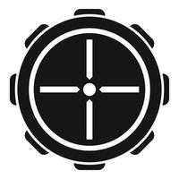 Telescopic cross icon simple vector. Rifle scope vector