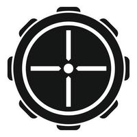 Telescopic cross icon simple vector. Rifle scope vector