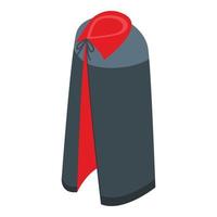 Vampire cloth icon isometric vector. Cloak cape vector