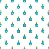 Message in bottle pattern, cartoon style vector