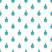 Message in bottle pattern, cartoon style vector