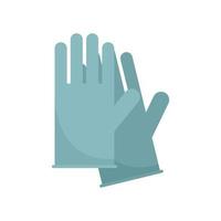 Medical gloves icon flat isolated vector