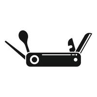 Penknife icon simple vector. Knife multitool vector