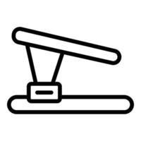 Ergonomic laptop stand icon outline vector. Work adjustable vector