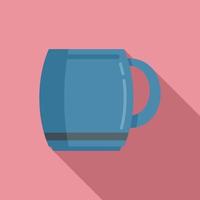 taza icono vector plano. taza de café