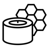 Candle wax natural icon outline vector. Automation class vector