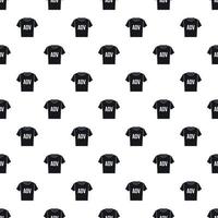 Shirt with ADV inscription pattern, simple style vector