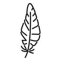 Ink feather icon outline vector. Bird pen vector