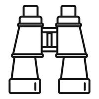 Rescuer binoculars icon outline vector. Lifeguard survival vector