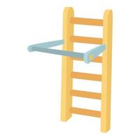 Horizontal bar icon , cartoon style vector