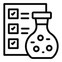 Chemical lesson icon outline vector. Private learn vector