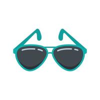 Cruise sunglasses icon flat isolated vector